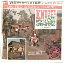 KNOTTS BERRY FARM GHOST TOWN 3 3d View-Master 3 Reel Packet NEW SEALED