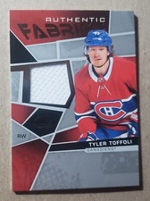 2021-22 SP Game Used Authentic Fabrics Tyler Toffoli Relic Montreal Canadiens