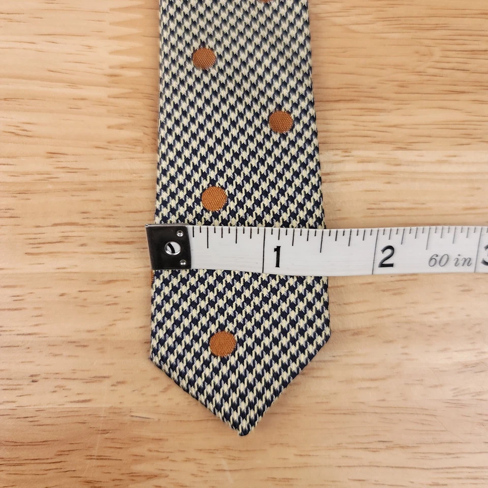 Corbata de seda Banana Republic geométrica punteada hecha en Italia Foto 4 de 4