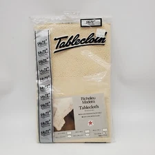 NEW Richelieu Madeira Vinyl Lace Tablecloth 54" X 72" Oblong Vintage 80s