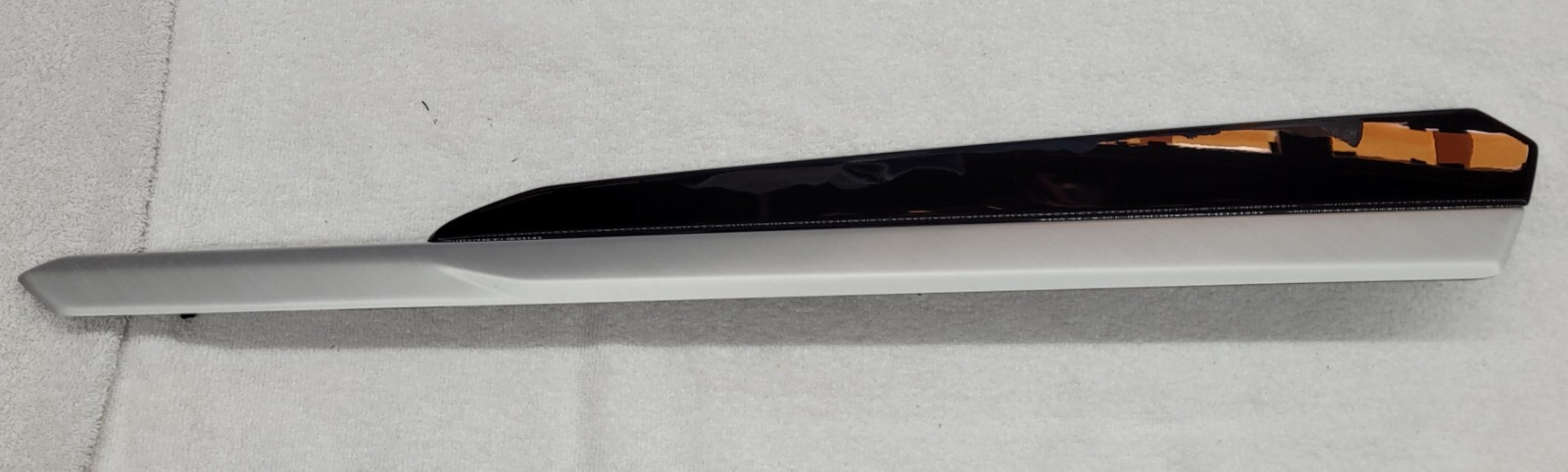 LAMBORGHINI URUS INTERIOR DOOR TRIM INSERT PANEL CARRIER WOOD PIANO BLACK LEFT