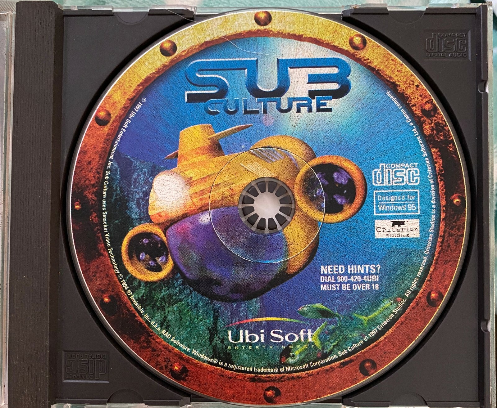 Sub Syble Cd Vintage UBI Soft Sub Culture PC Video Game Win 95. Cd Only | eBay.de