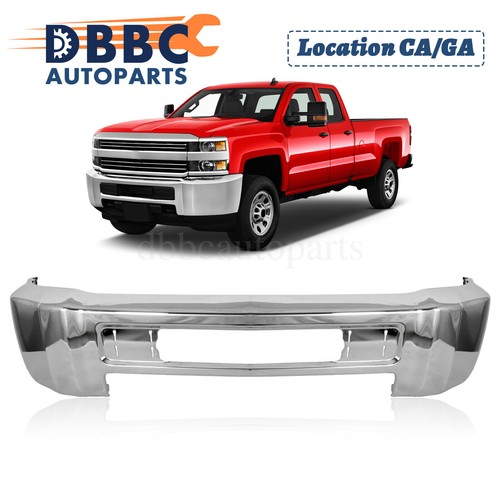 For 2015-2019 Chevy Silverado 2500 HD Front Bumper Chrome With Fog Light Holes