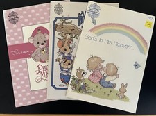 Designs by Gloria  Pat 1980's Vintage Lot of 3 Cross Stitch Books; paperback