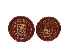 Buchanan's De Luxe Scotch Whisky  Ceramic Coaster Set of 2 Vintage Whiskey