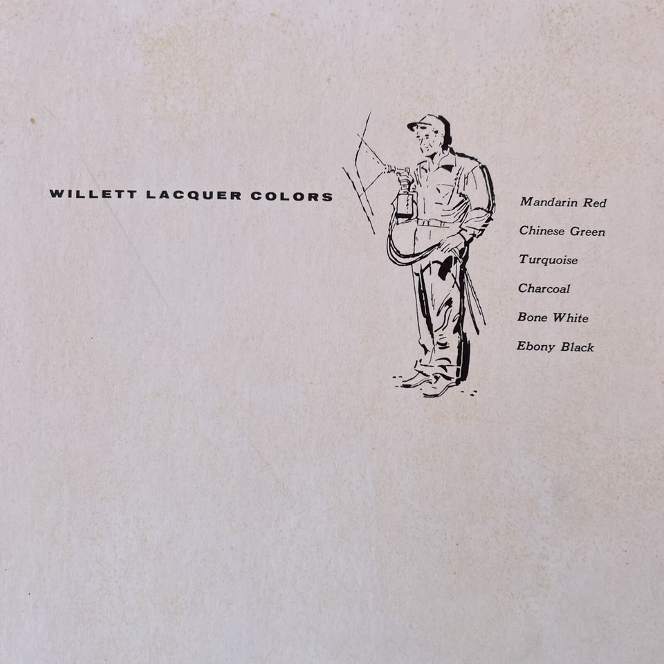 COMPLETE MCM Original 195758 CONSIDER WILLETT Furniture Catalog V