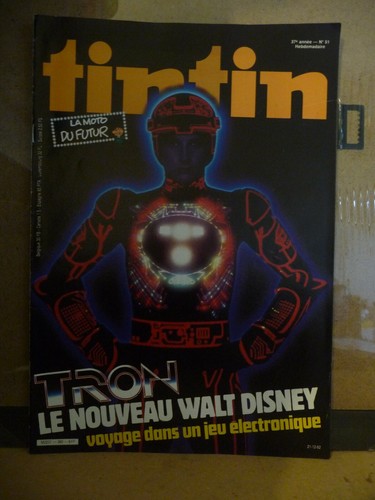 JOURNAL DE TINTIN EF 380 EB 51 - 21 décembre 1982 TRON Walt Disney - 第 1/2 張圖片