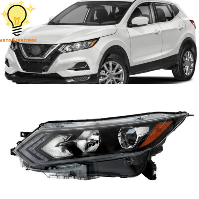 Halogen Headlamp Assembly Left Side For Nissan Rogue 2017-2020 With LED DRL