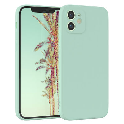Für Apple iPhone 12 Handyhülle Silikon Back Cover Schutz Soft Case Handy Grün