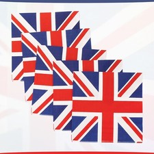 British Union Jack Paper Napkins 33cm 25/60pcs Party King Birth Table Decor UK