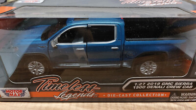 Motormax 79362B GMC Sierra 1500 Denali Crew Cab Met Blue 1/27