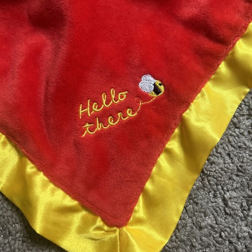 Winnie the Pooh Security Blanket Hello There Lovey Baby Minky Lovie Plush - Picture 2 of 5