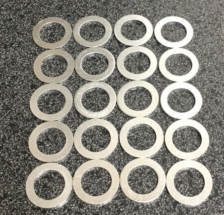 100 PCS 14MM Oil Drain Plug Crush Washers For Honda & Acura - Aluminum Gasket 94109-14000 10 thumbnail image