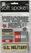MAMBI Soft Spoken 3D stickers WELCOME HOME HERO Theme 95272 Fast FREE Ship!