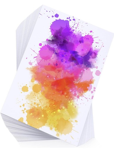 100 Sheets Watercolor Paper Cotton 140LB/300GSM 6” X 9” - 第 1/2 張圖片