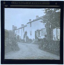 Victorian Samsbury (Samlesbury?) & Church Magic Lantern Slide (I1)