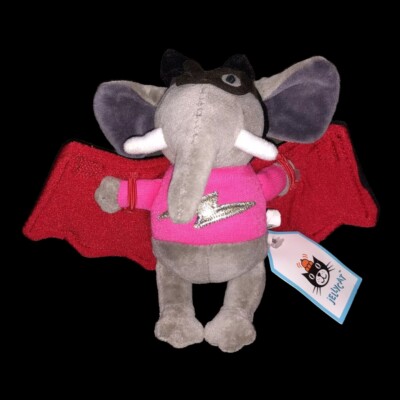Jellycat ''I am a Fly By Night'' super selten Plüsch Elefant Fledermaus Flügel Stofftier J122