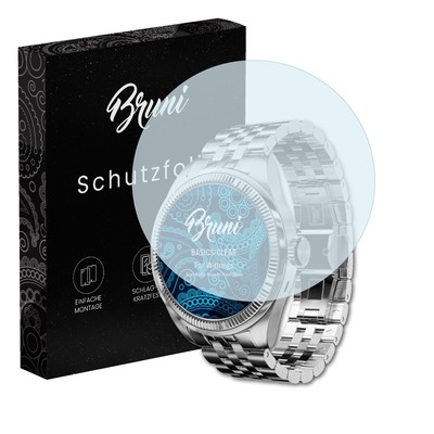 Bruni 2x Folie für Withings ScanWatch Nova Brilliant 39mm Schutzfolie