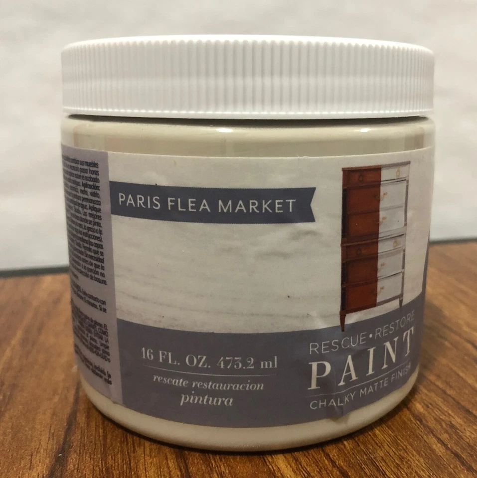 Lote de 6 JARROS DE pintura de tiza para restaurar el mercado de pulgas de París 16 oz. por tarro Foto 3 de 4