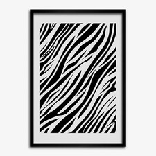 Photo 50x70cm Décor MDF Le salon Cadre Fond de zèbre
