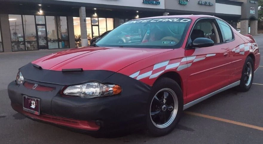 Sujetador con máscara frontal Lebra para Chevy Monte Carlo 2000-2005 00 01 02 03 04 05 Foto 2 de 2