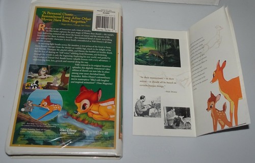 Walt Disney's Bambi VHS 55th Anniversary Limited Edition Masterpiece Collection - Picture 3 of 12