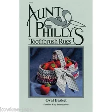 Aunt Philly's oval basket pattern toothbrush using fabric strips ~ AP106