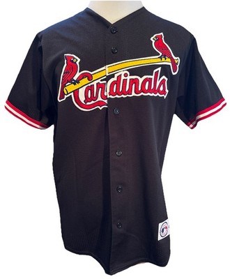 Majestic St Louis Cardinals Black Jersey Size M RARE P19420 | eBay
