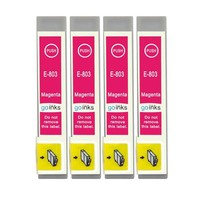 4 Magenta Tintenpatronen FüR Epson Stylus Photo P50 PX710W PX810FW R285 RX685