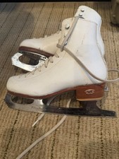 RIEDELL Leather Figure Skates US 1 John Wilson Sheffield England