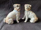 VTG Pair Staffordshire Ware Kent Miniature boxer Figurines  England