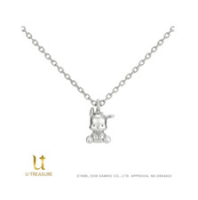 U-Treasure Sanrio Pochacco Necklace Silver 950 45cm W/Box NEW