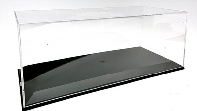MODELLBAU AUSSTELLER CONTAINER MODELCARGROUP VITRINE MIT SOCKEL MASSSTAB 1:18