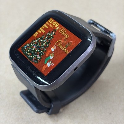 Fitbit Versa 2 Fitness Activity Tracker Watch FB507 with Band Tested Works