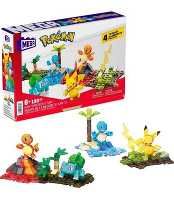 Pokemon Kanto Region Team Building Toy Set MEGA HFG05 130 pcs NEW IN BOX