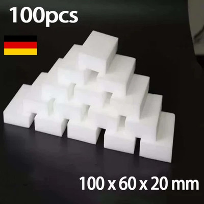 100x Schmutzradierer 10x6x2cm Radierschwamm Zauberschwamm Putzschwamm Schwamm