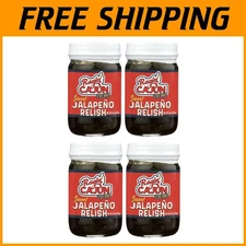 Spicy Sweet Jalapeno Relish - Louisiana Condiment, 4 Jars