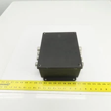 Hoffman A-1008SC 10" x 8" x 4" Electrical Enclosure W/Back Plate & Screw Cover