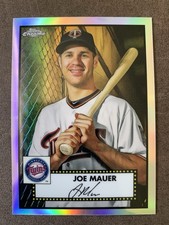 2021 Topps Chrome Anniversary #528 Joe Mauer REFRACTOR
