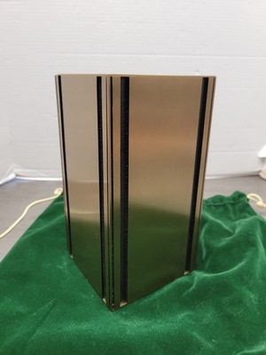 Black & Gold Square Funeral Cremation Urns for Large / Adult, 