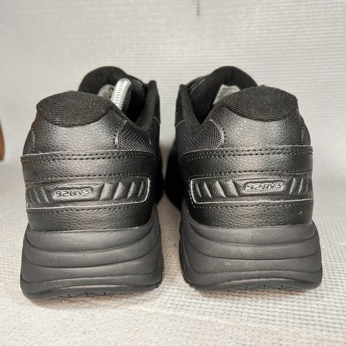 New Balance Men's Size 10.5 2E W Dual Strap Closure Thriple Black Walking Shoes - Picture 4 of 10