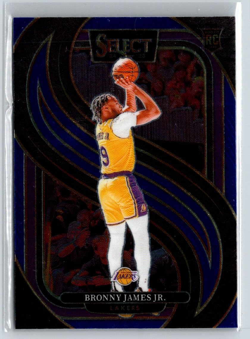 2024-25 Panini Select #179 Bronny James Jr. Blue (Retail) M32