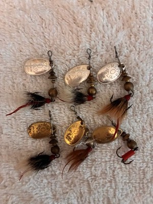 Lot 6 Mepps Aglia Spinner Size 00 Steelhead Trout Fishing Lures Lure