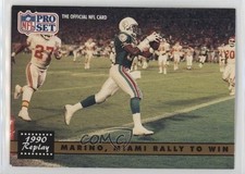 1991 Pro Set 1990 Replay Mark Clayton Pete Stinchcomb #340 w0t