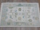 Bohemian Oushak Rug, Oushak Turkish Rug, Hand Made Contemporary Rug, 2x3 Ft — photo 1