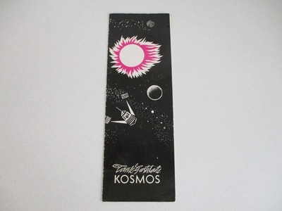 DDR Speisekarte HO Gaststätte Kosmos