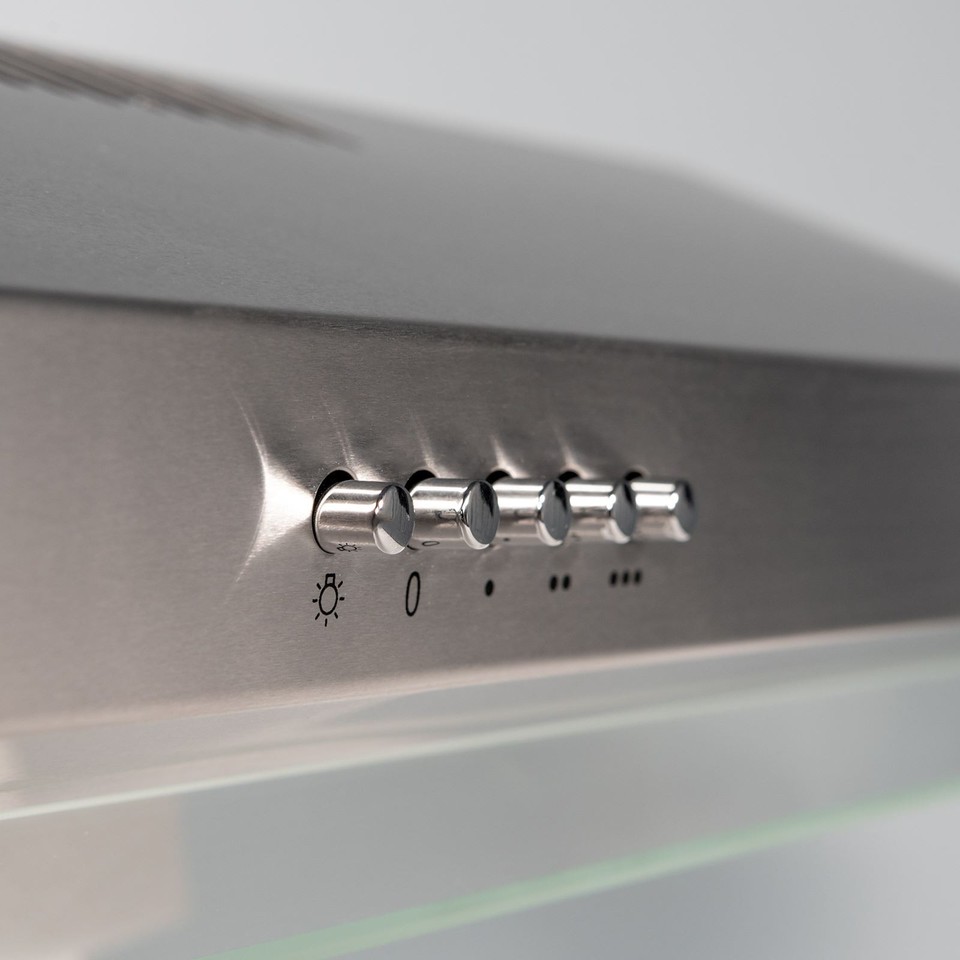 SIA VSR60SS 60cm Stainless Steel Visor Cooker Hood Kitchen Extractor ...