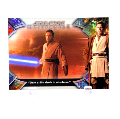 Star Wars OBI-WAN KENOBI OB1-2 Masterwork Topps Star Wars ''Quote Card''