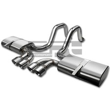 Fit 97-04 Chevy Corvette C5 Exhaust Catback System w/ Quad 3.75" Muffler Tips