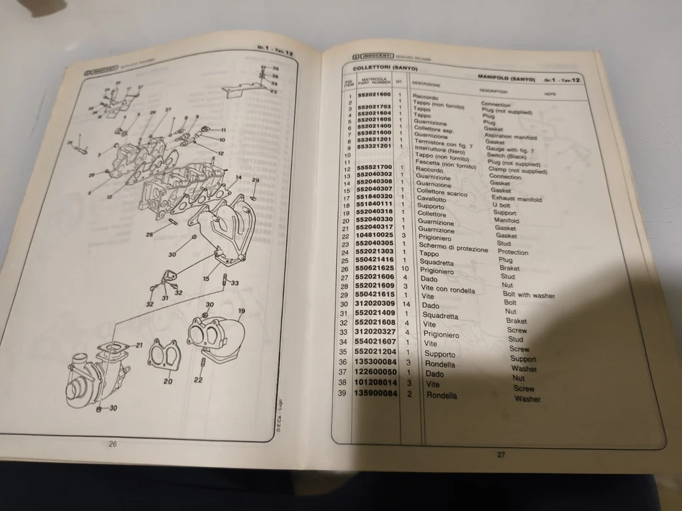 Catalogo Ricambi Innocenti Turbo De Tomaso - Immagine 3 di 4